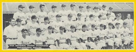 1951 Topps Teams Philadelphia Phillies # Baseball Card