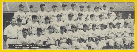 1951 Topps Teams Philadelphia Phillies # Baseball Card