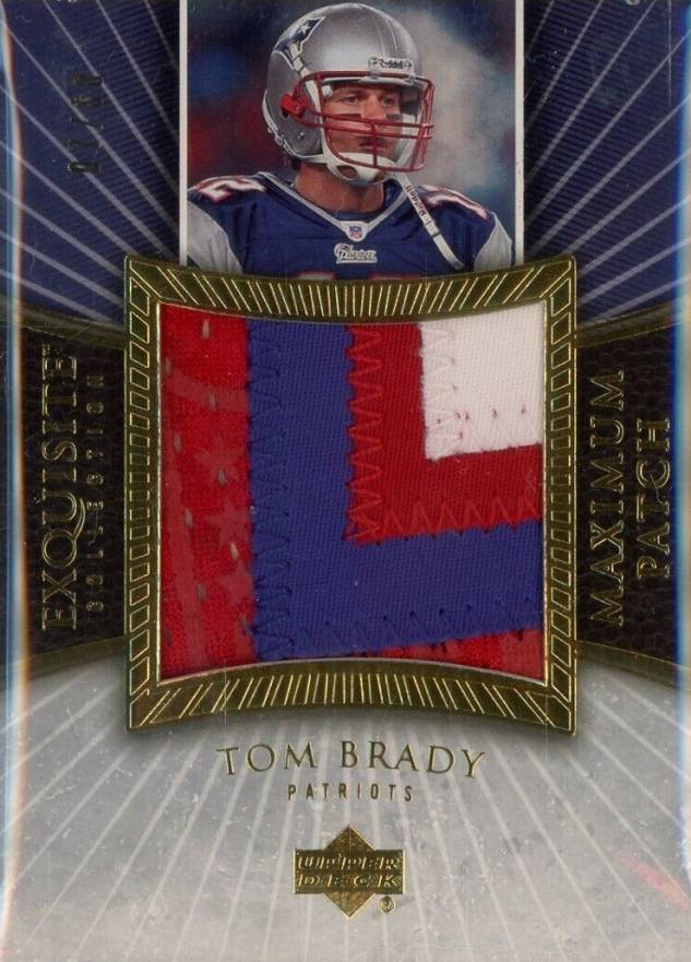 2006 Upper Deck Exquisite Collection Maximum Patch Tom Brady #EMPTB Football Card