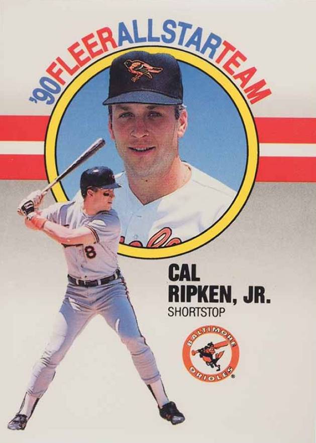 1990 Fleer All-Stars Cal Ripken Jr. #8 Baseball Card