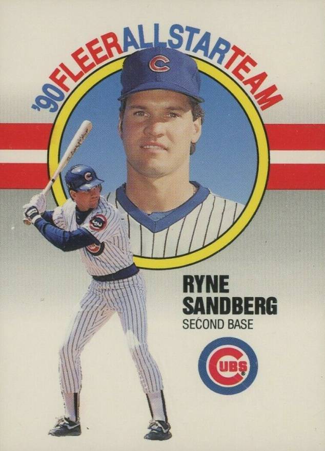 1990 Fleer All-Stars Ryne Sandberg #9 Baseball Card