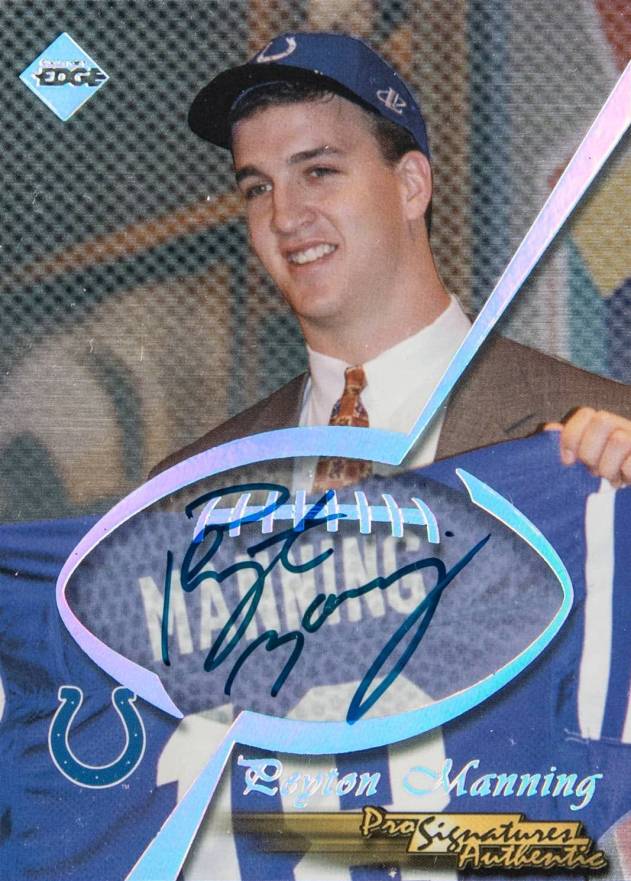 1998 Collector's Edge Supreme Pro Signature Autograph Peyton Manning #PM Football Card