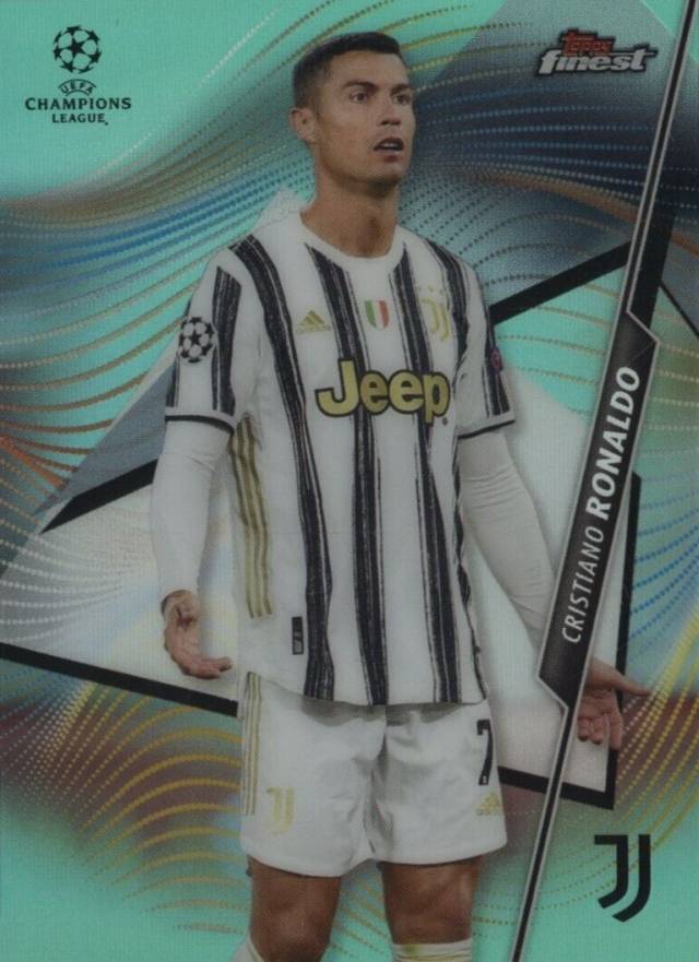 2020 Topps Finest UEFA Champions League Cristiano Ronaldo #1 Soccer Card