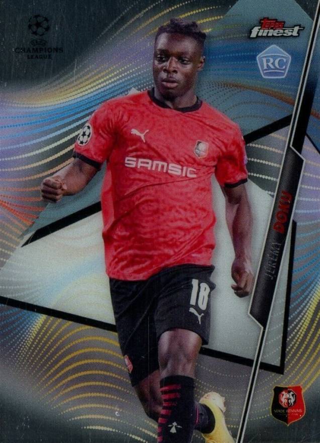 2020 Topps Finest UEFA Champions League Jeremy Doku #40 Soccer Card