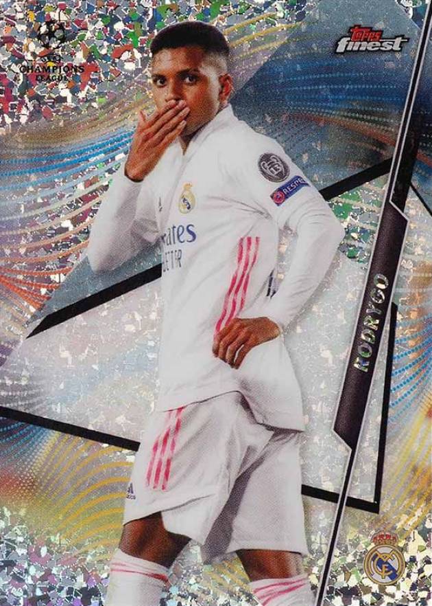 2020 Topps Finest UEFA Champions League Rodrygo #5 Soccer Card