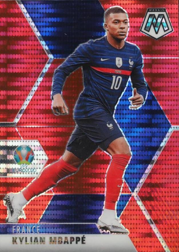 2020 Panini Mosaic UEFA Euro 2020 Kylian Mbappe #112 Soccer Card