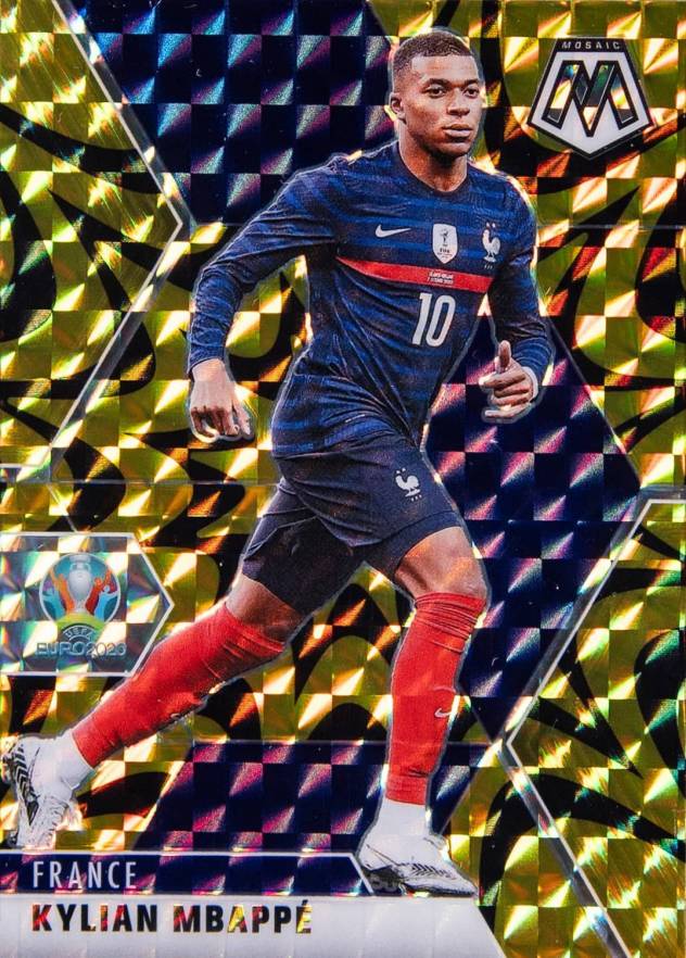 2020 Panini Mosaic UEFA Euro 2020 Kylian Mbappe #112 Soccer Card