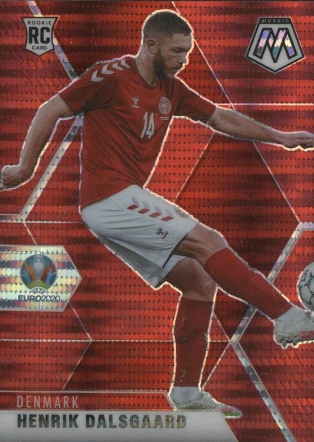 2020 Panini Mosaic UEFA Euro 2020 Henrik Dalsgaard #36 Soccer Card