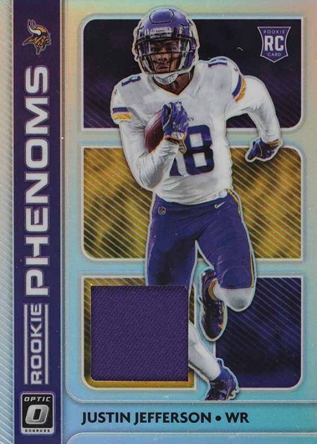 2020 Panini Donruss Optic Rookie Phenoms Memorabilia Justin Jefferson #RP13 Football Card