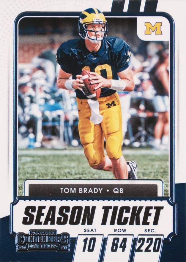 2021 Panini Contenders Draft Picks Tom Brady #8 Football Card