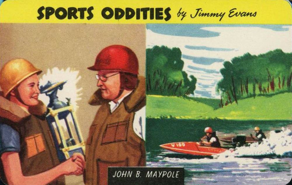 1954 Quaker Sports Oddities John B. Maypole #4 Other Sports Card