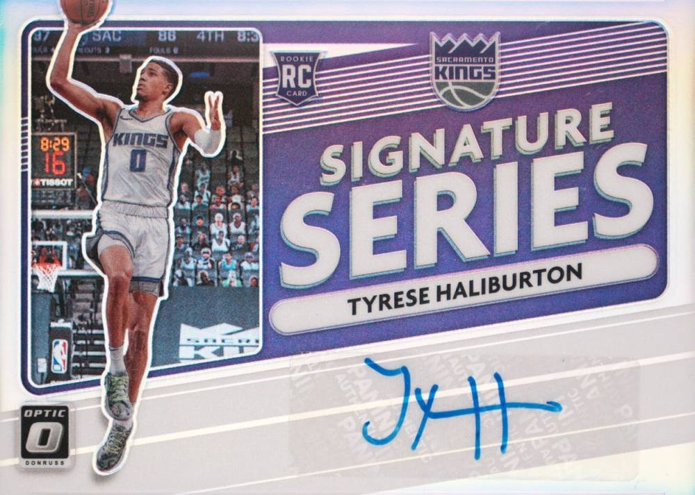 2020 Panini Donruss Optic Signature Series Tyrese Haliburton #SSTYH Basketball Card