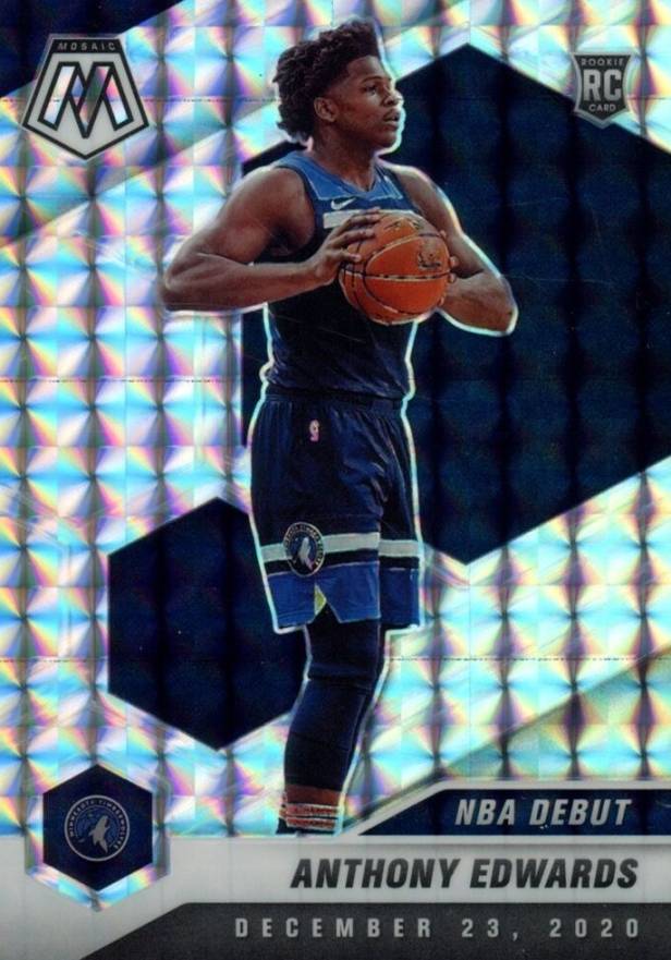 2020  Panini Mosaic Anthony Edwards #261 Basketball Card