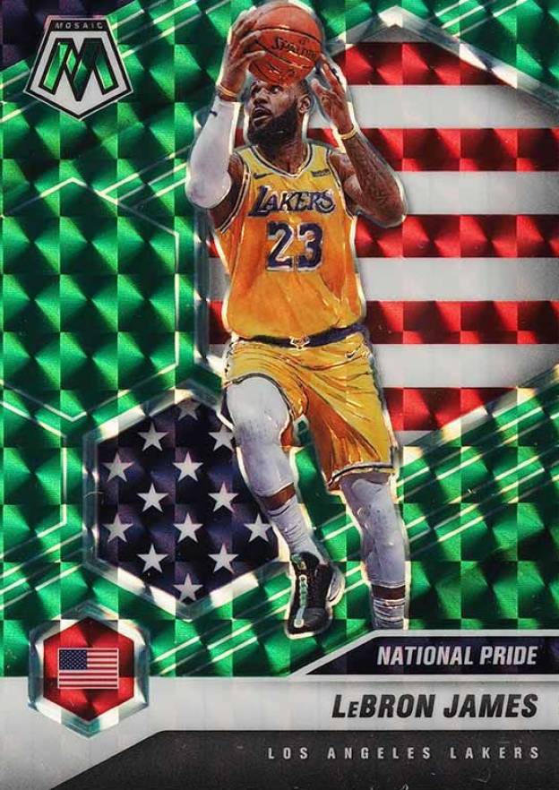 2020  Panini Mosaic LeBron James #247 Basketball Card