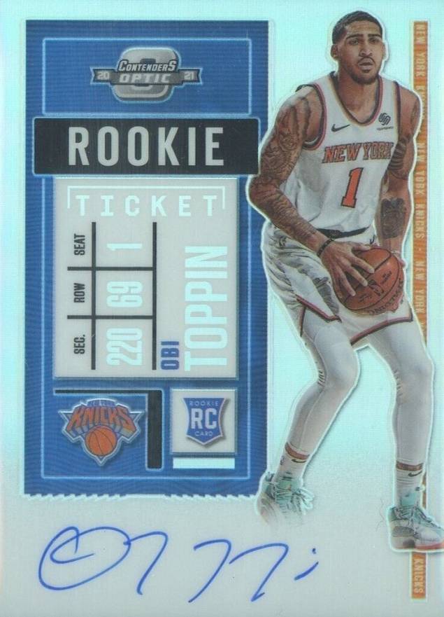 2020 Panini Contenders Optic Obi Toppin #118 Basketball Card