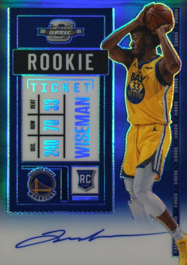 2020 Panini Contenders Optic James Wiseman #109 Basketball Card