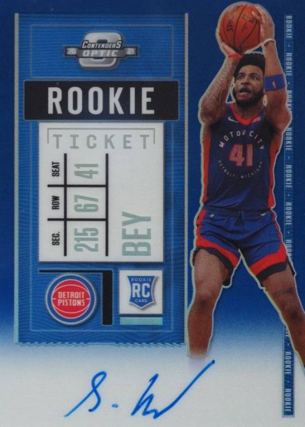 2020 Panini Contenders Optic Saddiq Bey #113 Basketball Card