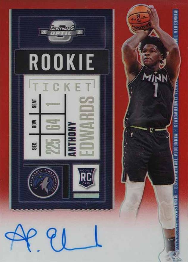 2020 Panini Contenders Optic Anthony Edwards #137 Basketball Card