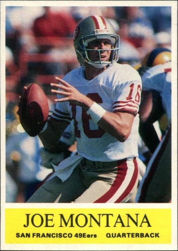 1990 SCD Multi-Sport Pocket Price Guide-Hand Cut Joe Montana #1 Football Card