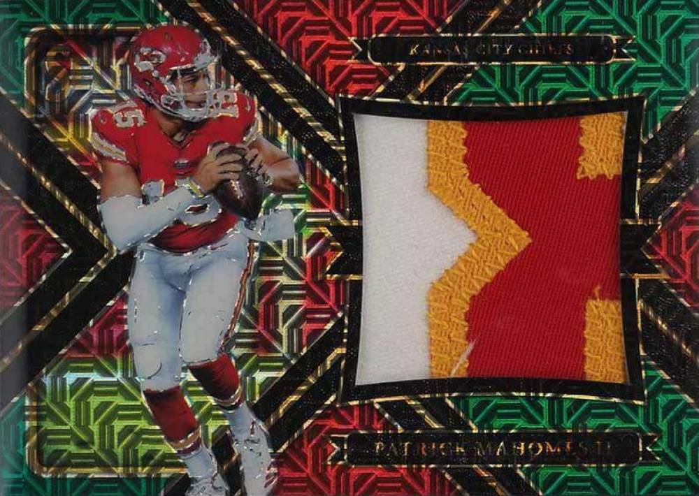 2017 Panini Select Jumbo Rookie Swatches Prizm Patrick Mahomes II #3 Football Card