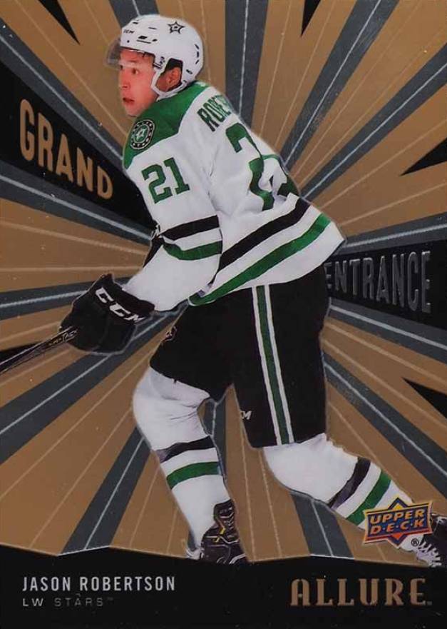 2020 Upper Deck Allure Grand Entrance Jason Robertson #GE12 Hockey Card