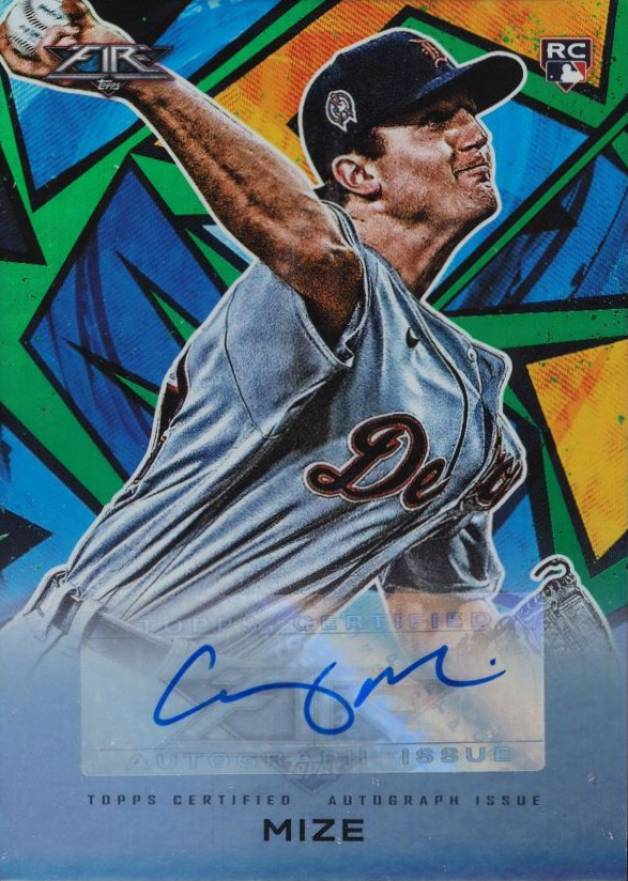 2021 Topps Fire Autographs Casey Mize #AVCM Baseball Card