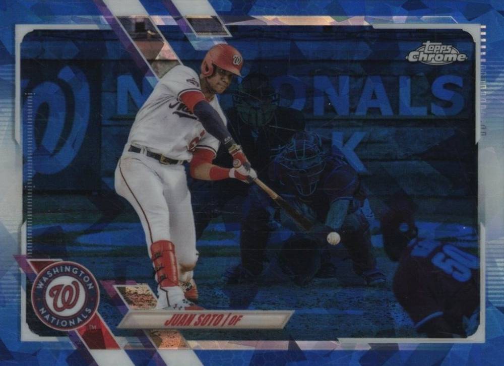 2021 Topps Chrome Sapphire Juan Soto #330 Baseball Card