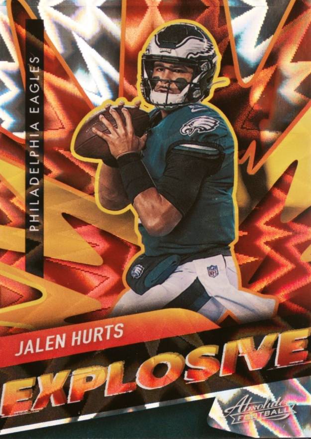 2021 Panini Absolute Explosive Jalen Hurts #E29 Football Card