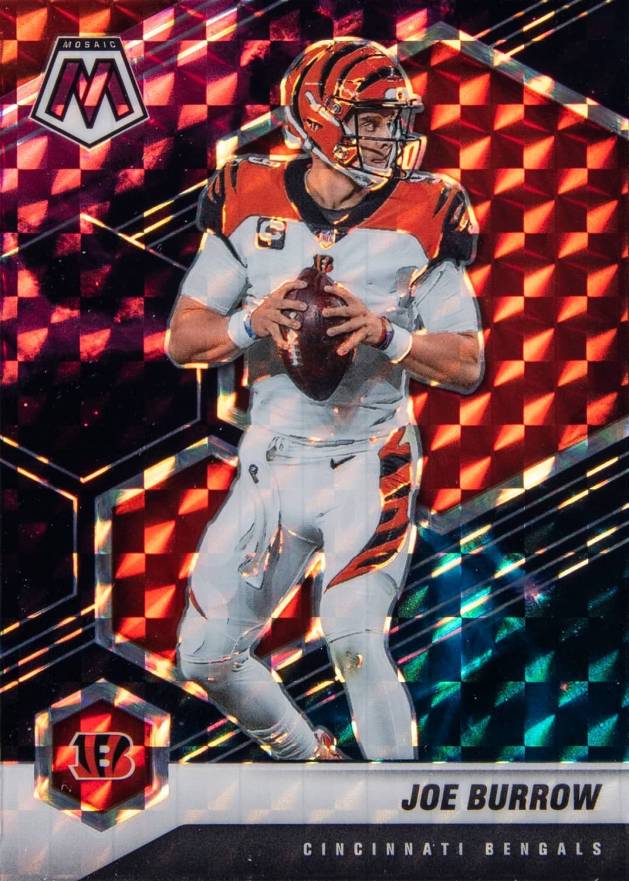 2021 Panini Mosaic Joe Burrow #47 Football Card