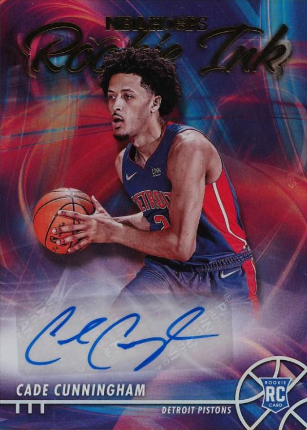 2021 Panini NBA Hoops Rookie Ink Cade Cunningham #RICC Basketball Card