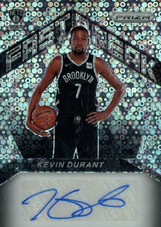 2020 Panini Prizm Fast Break Autographs Kevin Durant #FBAKDU Basketball Card