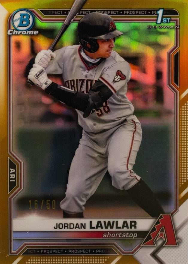 2021 Bowman Draft Jordan Lawlar #BDC194 Baseball Card