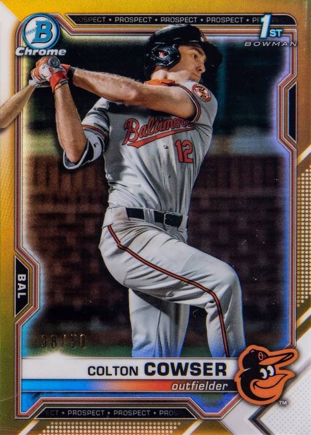 2021 Bowman Draft Colton Cowser #BDC166 Baseball Card