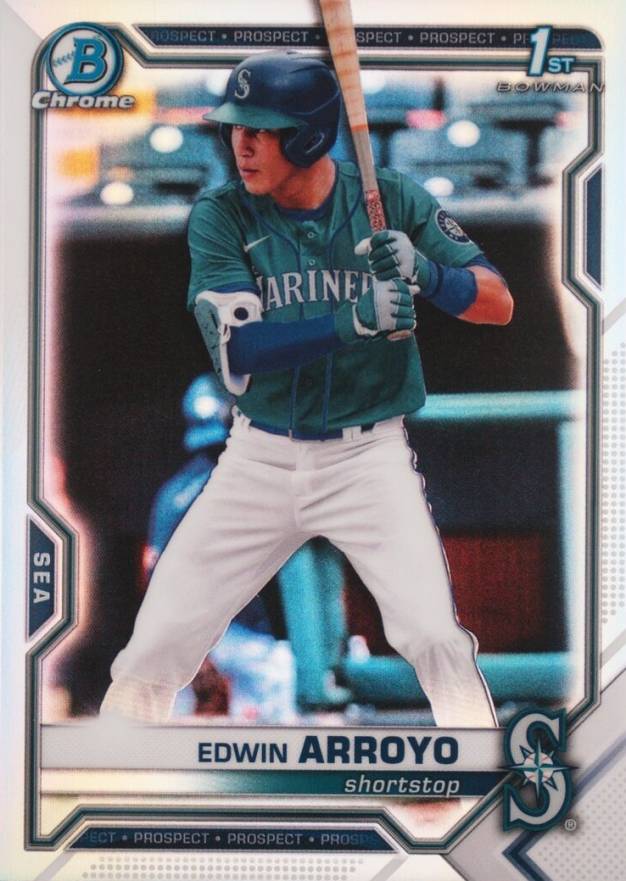 2021 Bowman Draft Edwin Arroyo #BDC74 Baseball Card