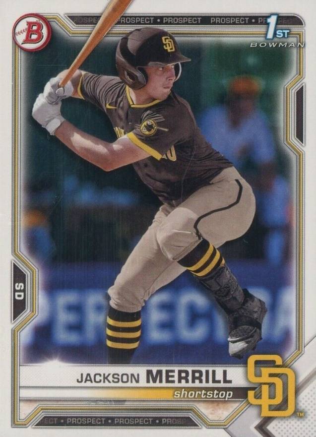 2021 Bowman Draft Jackson Merrill #BD119 Baseball Card