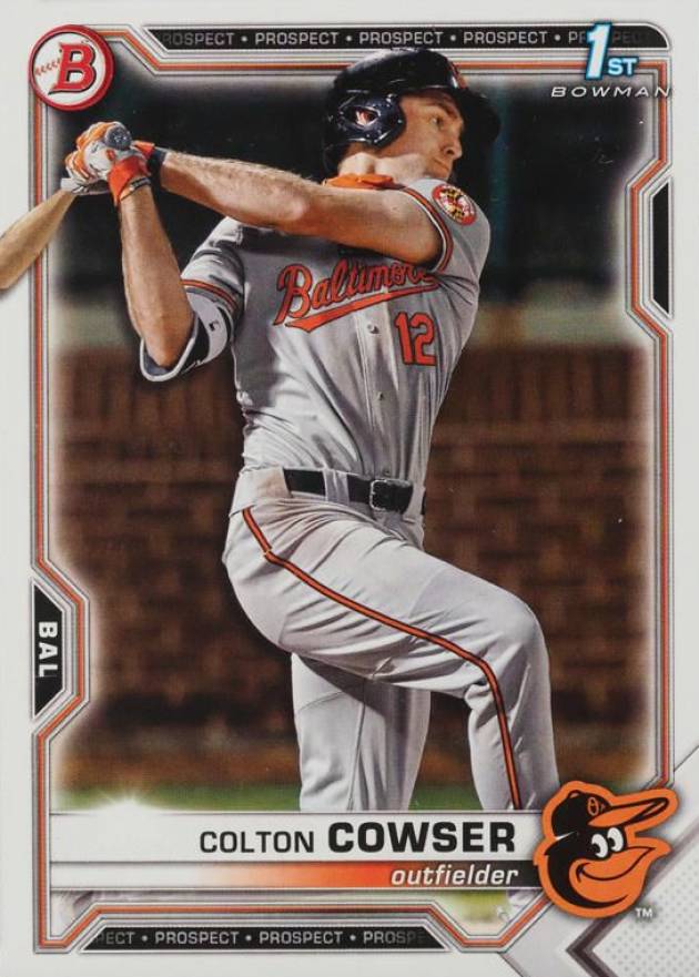 2021 Bowman Draft Colton Cowser #BD166 Baseball Card