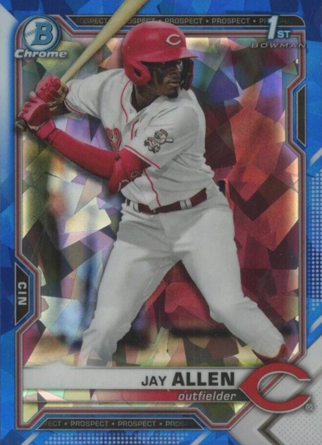 2021 Bowman Draft Chrome Sapphire Edition Jay Allen #BDC11 Baseball Card