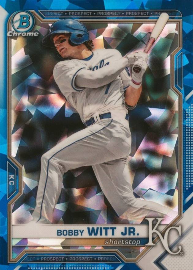 2021 Bowman Draft Chrome Sapphire Edition Bobby Witt Jr. #BDC47 Baseball Card