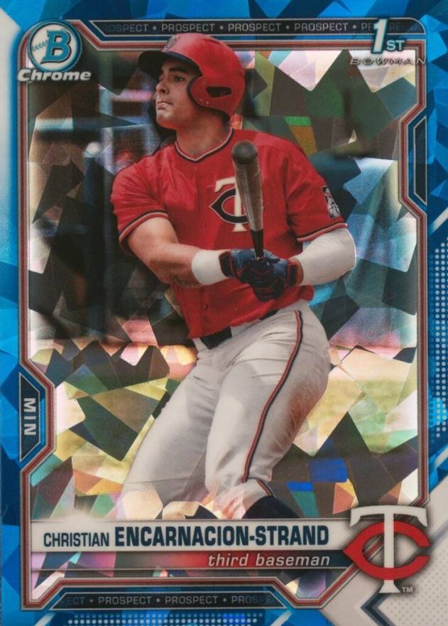 2021 Bowman Draft Chrome Sapphire Edition Christian Encarnacion-Strand #BDC9 Baseball Card