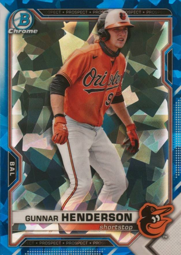 2021 Bowman Draft Chrome Sapphire Edition Gunnar Henderson #BDC175 Baseball Card