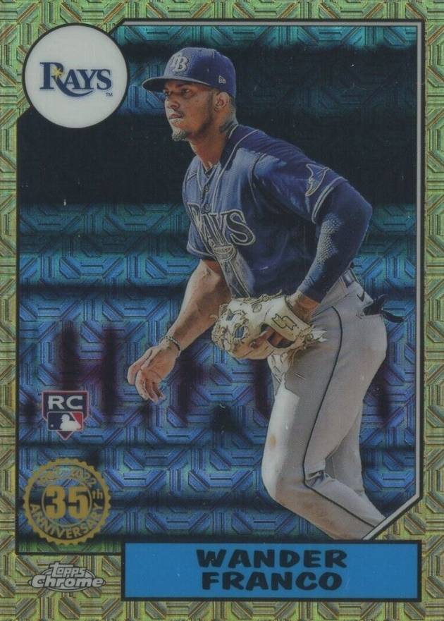 2022 Topps Silver Pack 1987 Chrome Promo Wander Franco #T87C58 Baseball Card