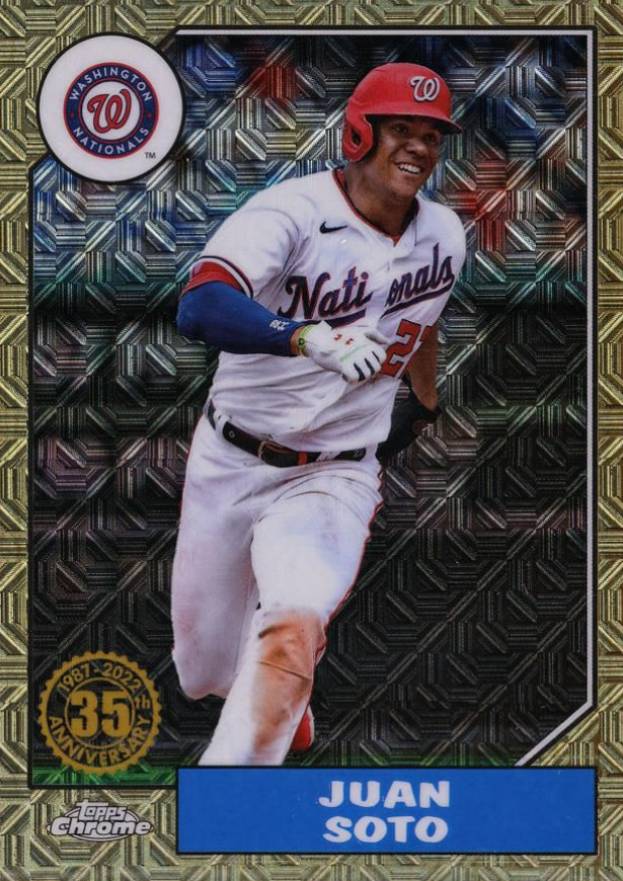 2022 Topps Silver Pack 1987 Chrome Promo Juan Soto #T87C57 Baseball Card