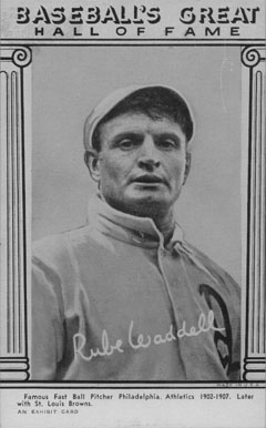 1948 Baseball's Great Hall of Fame Exhibits Rube Waddell # Baseball Card