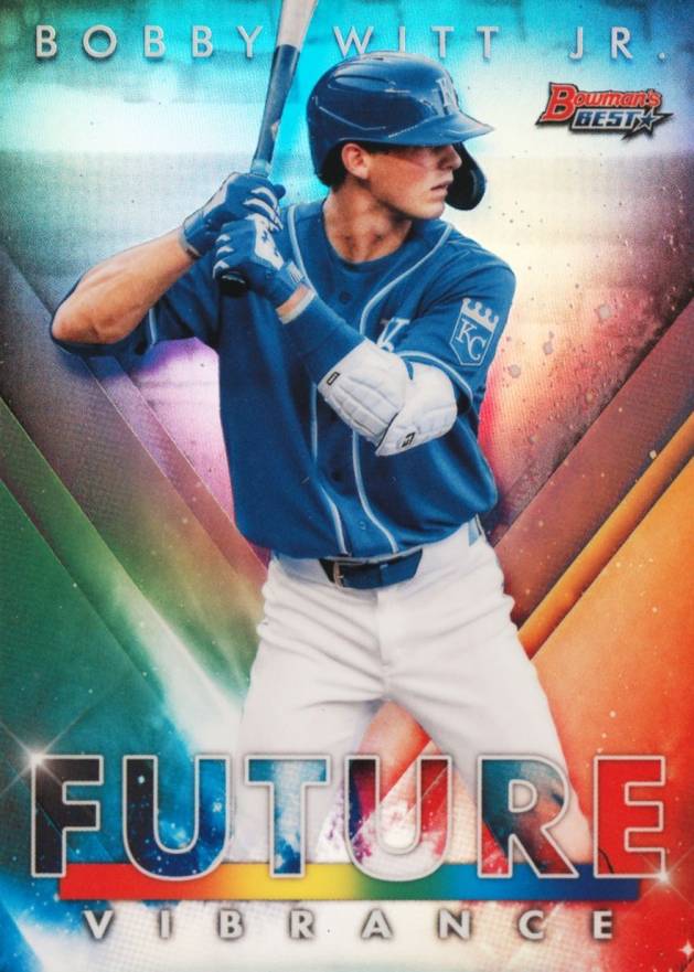 2021 Bowman's Best Future Vibrance Bobby Witt Jr. #BFV27 Baseball Card