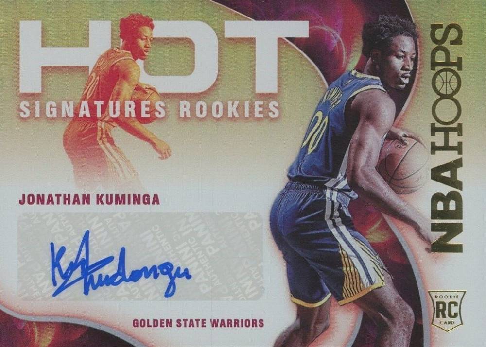 2021 Panini NBA Hoops Hot Signatures Rookies Jonathan Kuminga #HSRJK Basketball Card