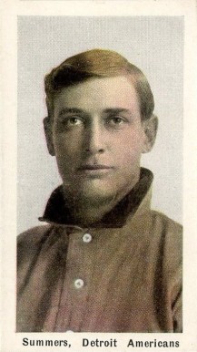 1910 Sporting Life Summers, Detroit Americans # Baseball Card