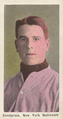 1910 Sporting Life Snodgrass, New York Nationals # Baseball Card