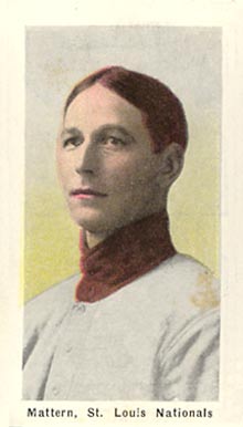 1910 Sporting Life Mattern, St. Louis Nationals # Baseball Card