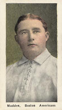 1910 Sporting Life Madden. Boston Americans # Baseball Card