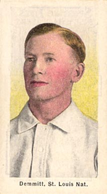 1910 Sporting Life Demmitt, St. Louis Nat. # Baseball Card